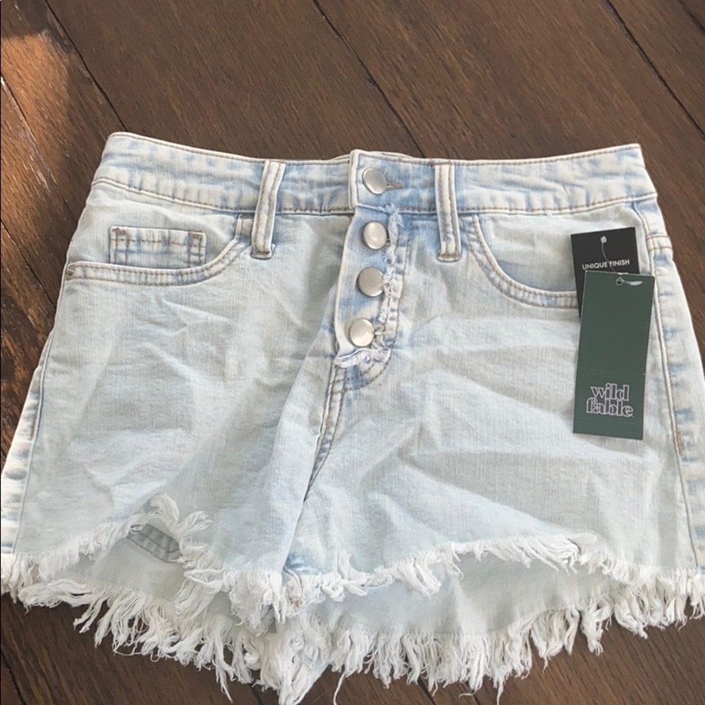 Denim shorts